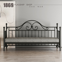 Vintage sofa bed New European double Wrought iron sofa bed Non-foldable storage sofa Pastoral SFC003