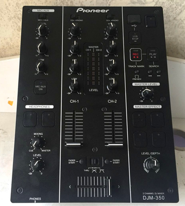 Pioneer original professional pioneer DJM350 mixing console supports U disk recording 2-way with effect 90-day warranty