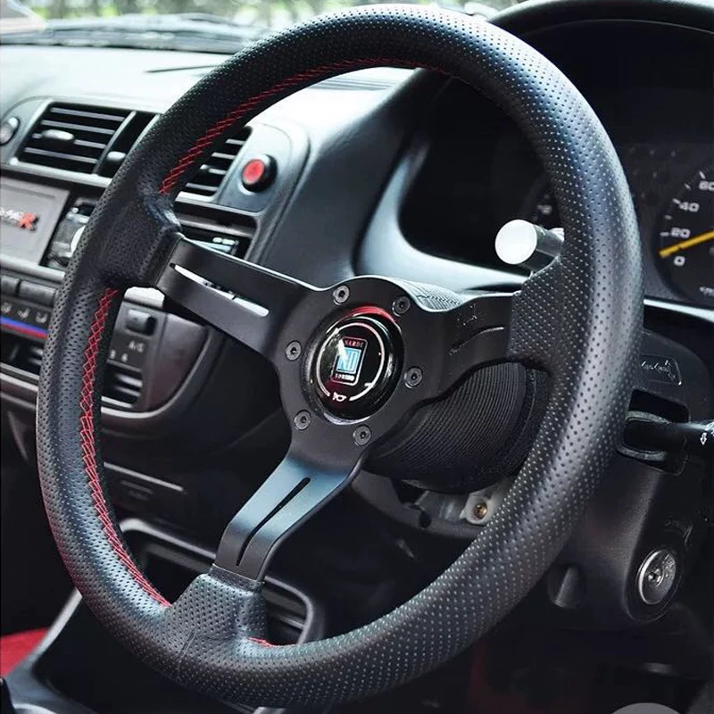 Modified racing car, matte universal steering wheel, 1314 inch