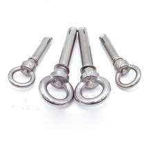 304 stainless steel ring expansion screw bolt Roof hook hammock light swing hook with ring expansion screw