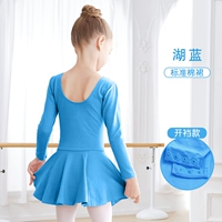 Промежность промежности с длинными рукавами озера-синего цвета (стандартная модель)