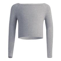 Childrens dance clothing sweater girls autumn and winter long-sleeved ballet practice clothing dance knitted small coat with shawl