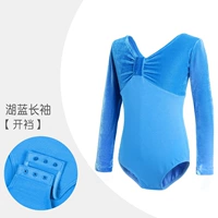 Озеро сине-длинное рукав-открытое промежность