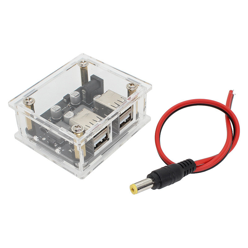 直流24V19V12V转5V 6A降压车载手机充电模块 支持2.1A快充 带外壳