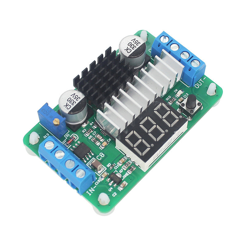 LTC1871大功率升压电源模块 3.5V~30V12V19V可调带数显电压表100W