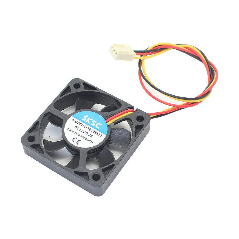 3P三线高速暴力风扇12V0.3A 5010散热风扇50*50*10滚珠轴承带测速