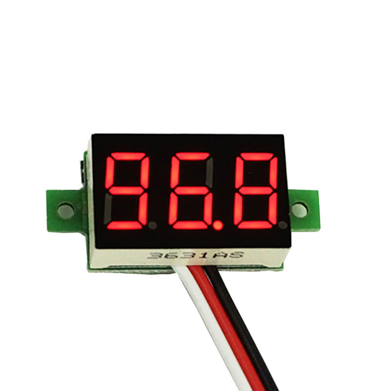 三线电压表头 0.36  3线式LED数显数字电压表头 V20D DC 0-100V