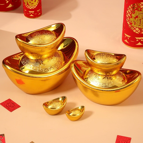 Реалистичное украшение для ногтей, большой пластиковый маленький слиток для гостиной, декор, на удачу