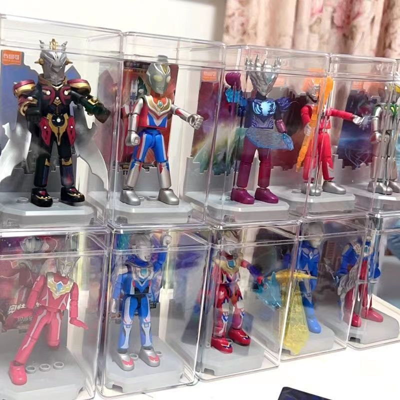 Transparent Storage Box Bruco Figure Storage Box Acrylic Blind Box Toy Hero Infinite Dustproof Display Box
