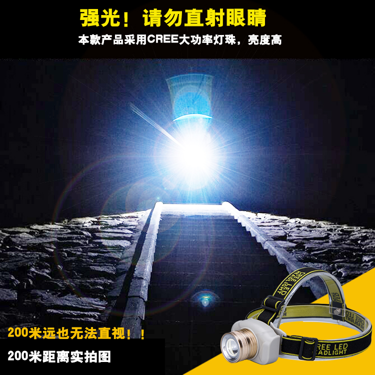 Chiếu sáng ngoài trời LED đèn pha mạnh sạc tầm xa đầu gắn đèn pin đêm câu cá đầu top miner's lamp 100 Wát đèn pin sofirn