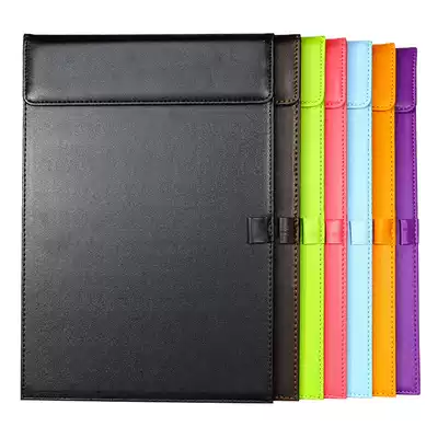 Business office writing pad plate clip leather writing board conference pad high-grade signature board splint A4 board file splint