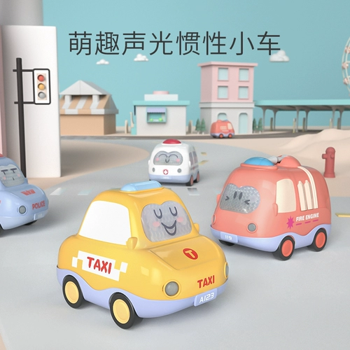 Игрушка, игрушечная машина для мальчиков, инерционная полицейская машина для девочек, 3 лет, инерционная машина