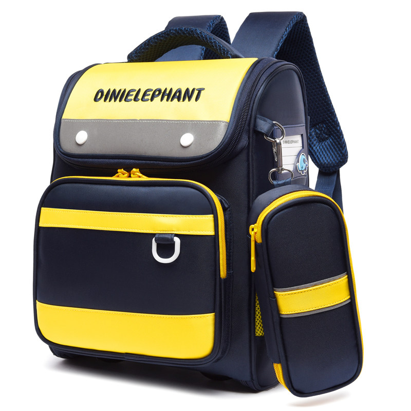 School bag Korean edition 1-2-3-4-5-6th grade men's and women's children's shoulder bag 6-10-12 years old crest bag