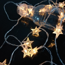 LED lantern festival scene arrangement wedding window decorative light five-pointed star Christmas beads Light Star string Starry Sky star