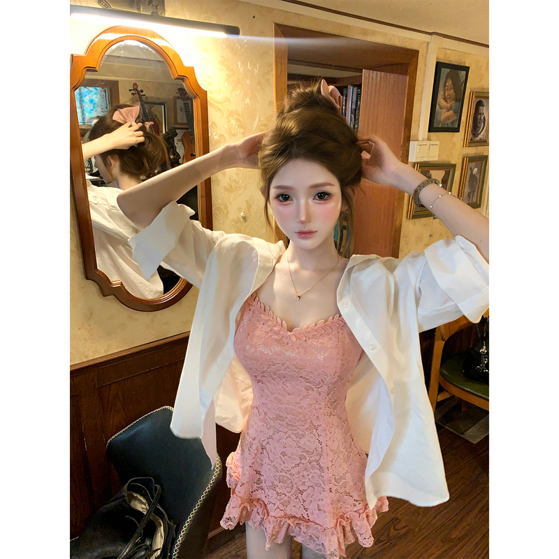 【Reece】Delicate and Alluring 2.0 Summer New Pure Desire Style Dress Shirt R9481D 【Reece】Delicate and Alluring 2.0 Summer New Pure Desire Style Dress Shirt R9481D
