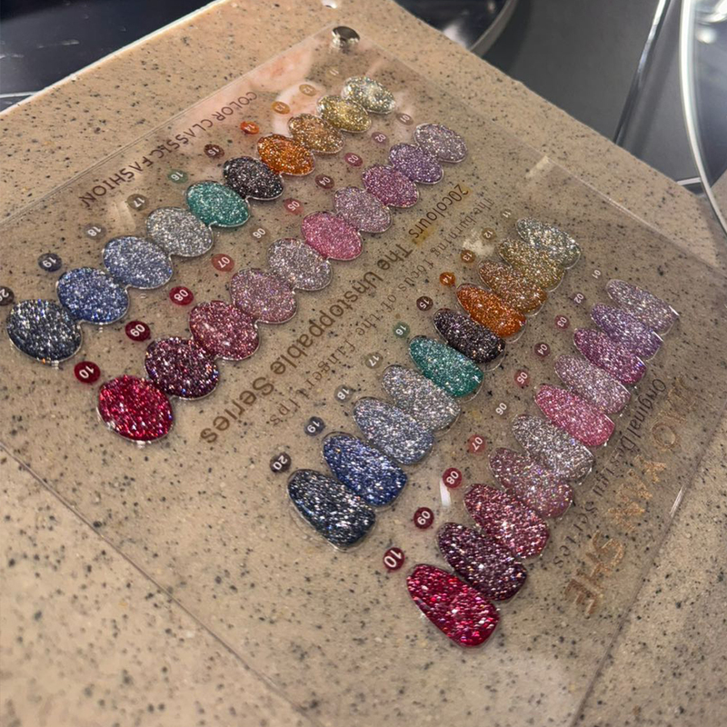 Glue Research Society Buff Crushed Diamond Nail Gel Internet Popular Flashy Laser Rainbow Dynamic Reflective Disco Crushed Diamond Gel