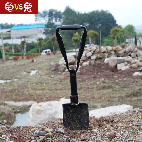 汽车载多功能救生铁锹 工兵铲安全锤 应急兵工铲 园艺铲 雪铲铁锨