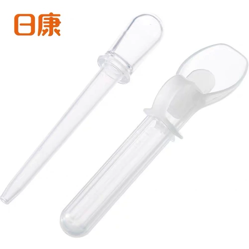 日康 Детский федеральный кормушка для кормления водных водных водопроводов для детей, давая жидкость, дающую жидкостью, детская ложка капелька, ложка, ложка