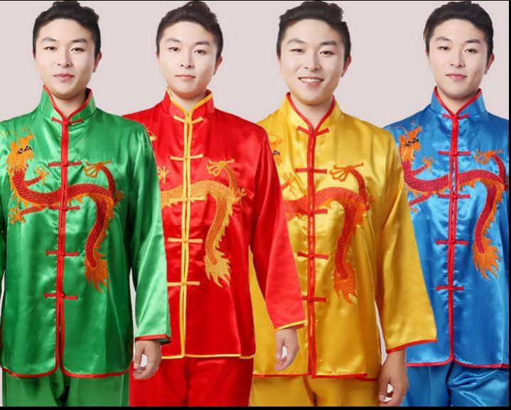 Dalong quần áo trống trống biểu diễn quốc gia nhảy nâng quần áo quần áo khiêu vũ quần áo nam múa rồng sư tử quần áo chiêng và trống quần áo bộ đồ nam nữ