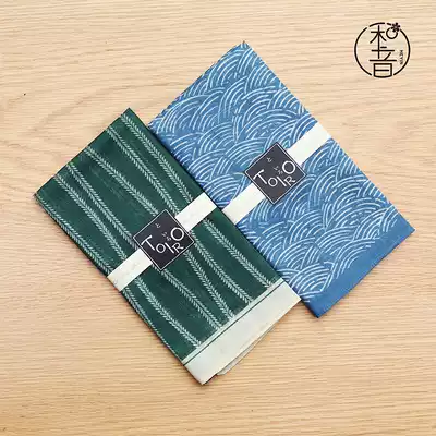 Made in Japan Yamamoto Ren men's handkerchief handkerchief pure cotton square towel thin soft sweat-absorbing handkerchief literary handkerchief