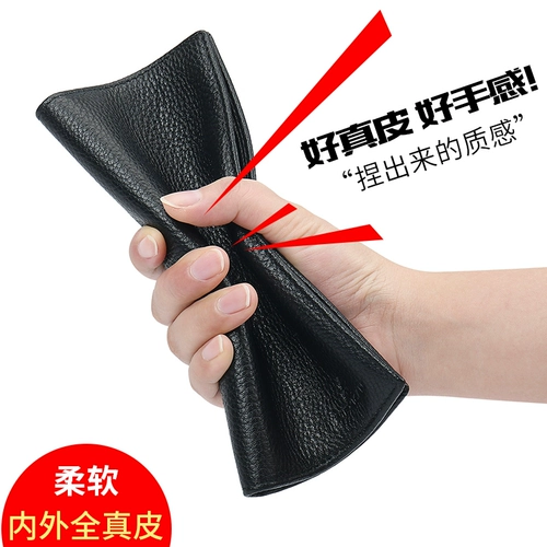 Мужской бумажник, кожаная маленькая сумка клатч, из натуральной кожи