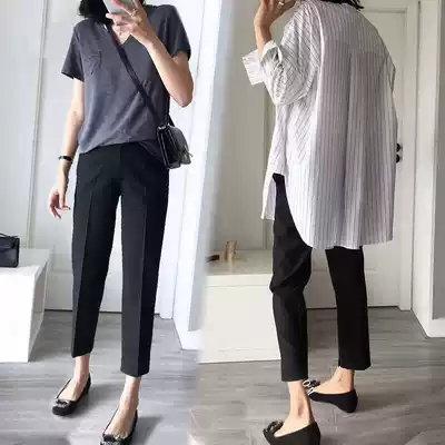 New Spring and Autumn pregnant women Harlan pants plus fat increase 200 Jin pants pants pregnant women nine points pants tide mother
