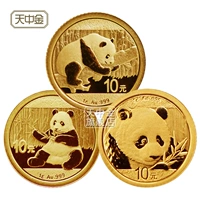 天中金 Монеты, золотая валюта, 2016 года, 2017 года, 2018 года, 1 грамм