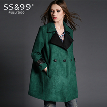 SS99 cotton clothes womens padded jacket spring womens thickened 2020 new spring clothes medium and long Korean suede cotton coat