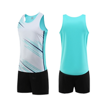 Track and field training suit suit for men and women sportswear vest physical examination sprint marathon running suit quick-drying