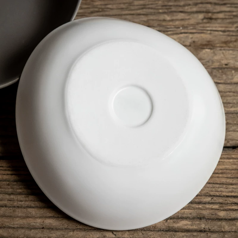 Xiangziwei〖Niche triangular plate〗Beautiful fruit plate irregular dinner plate ceramic deep plate salad bowl