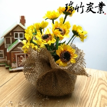 Ruizhu linen flower bamboo carbon bag deodorizing decoration activated carbon bag New House formaldehyde 6 sold together