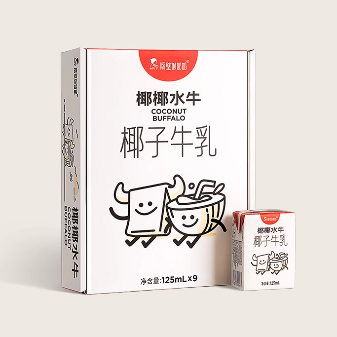 隔壁刘奶奶椰椰水牛椰子牛乳9盒