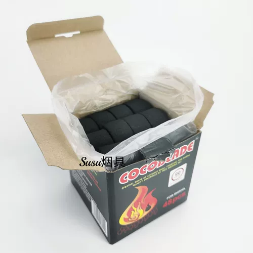 Аравийская вода -табачная кокосовая оболочка углярного бара -квадратная лопасть углеродного лезвия углеродное кокосовое уголь Полный комплект шиши