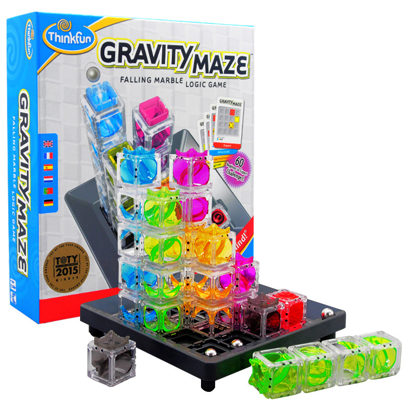 American Thinkfun Gravity Labyrinth Chess children Stereo 3D Puzzle Logic Thinking Gravity Maze