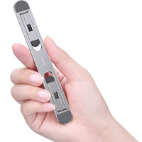 Серебряная [металлическая модель] невидимая складная портативная ★ Высокоэффективная тепловая рассеяние ★ Регулируемая высота