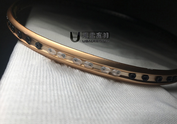 Paradise With Plume Badminton Racket Guard Wire Pipe Rubber Grain Narrow Trunking Racket Single Wire Hole Anti-Collapse Transparent L Nail