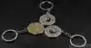 Metal keychain double-sided Bagua Yin and Yang fish Tai Chi Heaven and earth support the five elements to open up evil transport exorcism