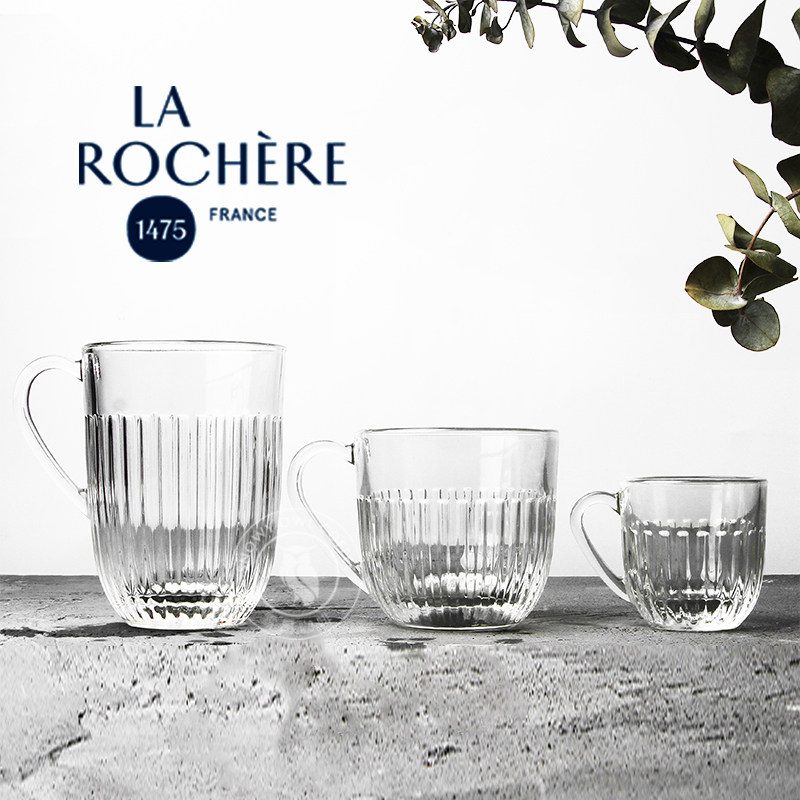 French LA ROCHERE Italian Condensed Expresso Handmade Single Pint With Iron Tea Drink Thickened Glass Coffee Cup