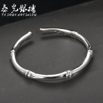 Taiguang silver building silver 9999 student silver bracelet bamboo with high silver bracelet to send bestie silver ornament