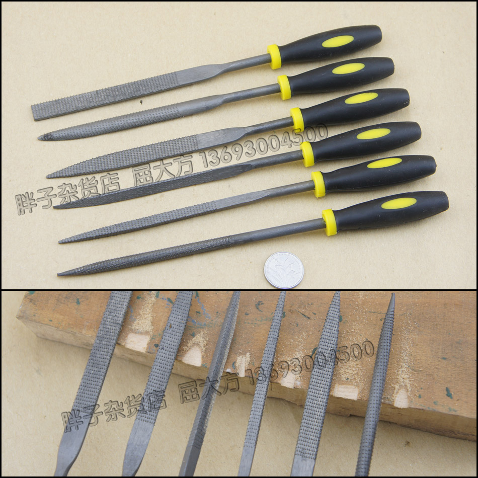 5*180mm 6 piece set Carpentry file Mini wood file Shaping wood file Filed Handmade file Assorted file