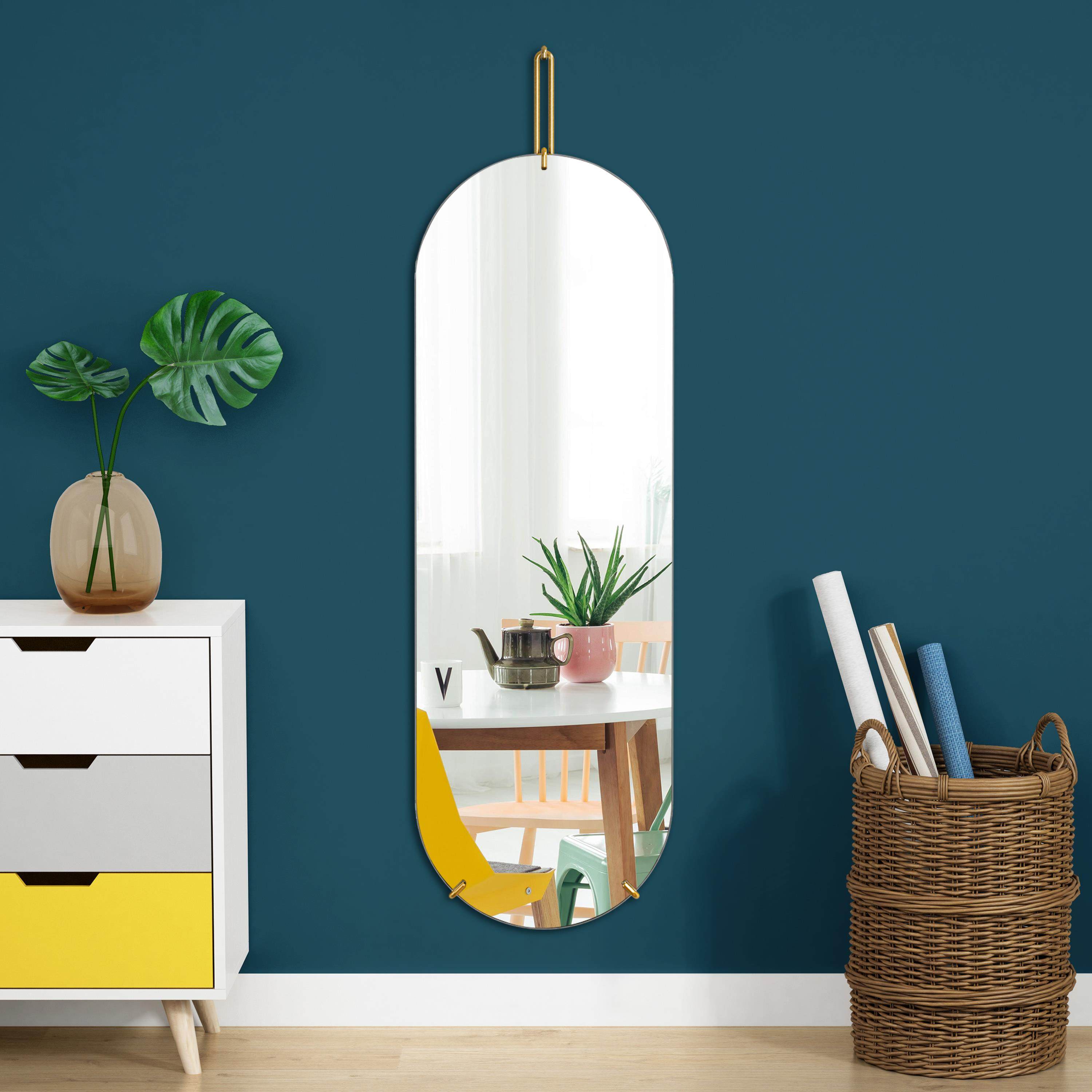 Shunfeng Nordic full-body mirror Full body mirror Bathroom Mirror Wall-mounted Full-body Mirror Clothing Store no rims Inwind