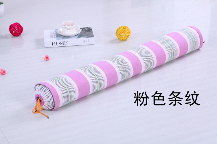 Gối cổ tử cung đôi, vải thô cũ, hai lớp, dài một mét, lót bền, gối tròn có khóa kéo, kẹo, bông - Gối trường hợp gối lông vũ