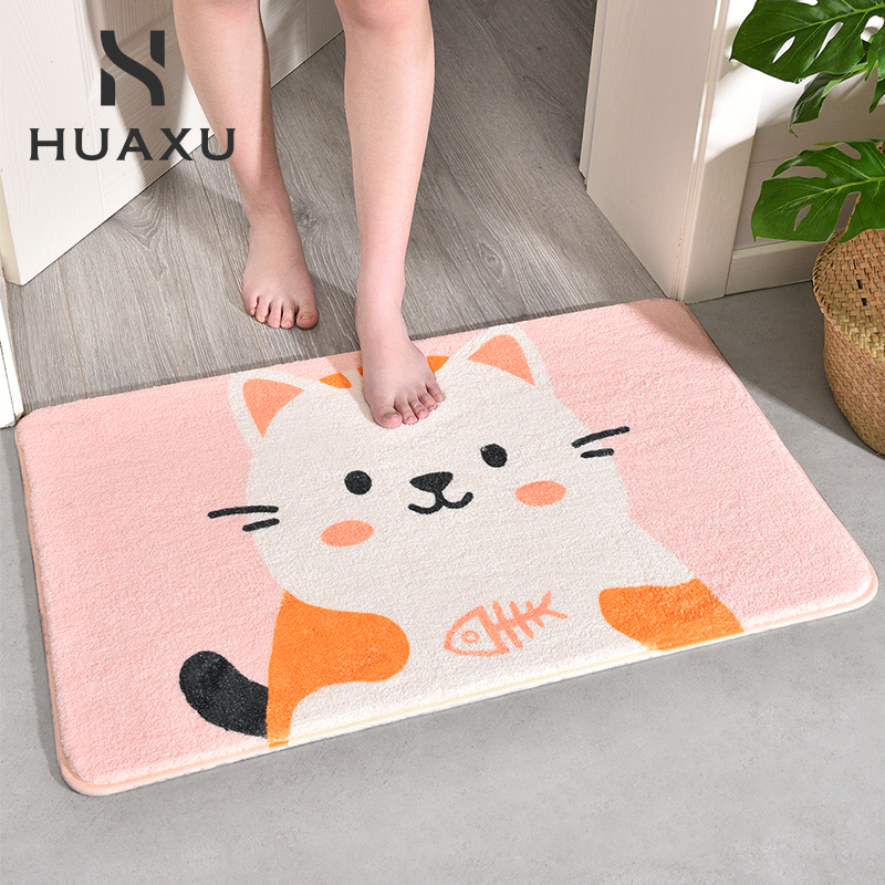 Bathroom floor mat absorbent dressing room door mat non-slip mat toilet toilet towel bedroom carpet bedside