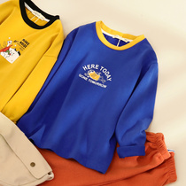 (New autumn product) little tiger Patty boy long sleeve T-shirt spring and autumn base shirt long sleeve baby autumn color coat