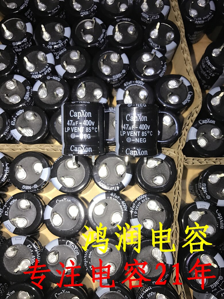 New square pin 400V47UF electrolytic capacitor 47UF 400V volume 22X25