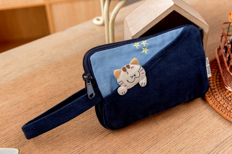 Клатч 清仓特价 越南进口petshop nz-970 纯棉布艺双层手机袋手拿包新款 No brand