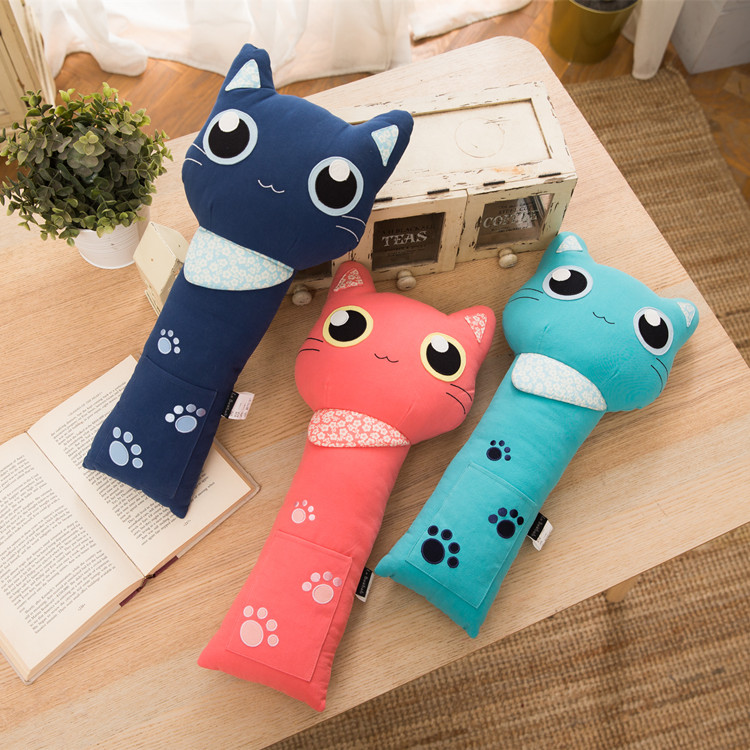 Clear Taiwan Cat 620018 Cute Cat - Large Car Seat Belt with sleeping dolls