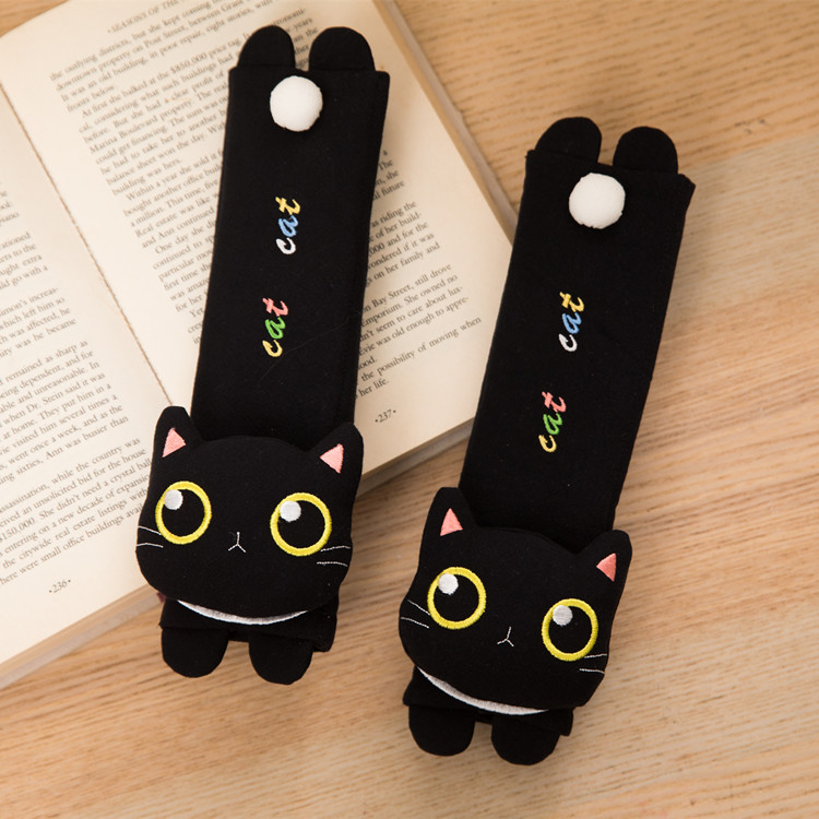 Taiwan bobo cat 620017 cute cat decoration car seat belt cover double switch refrigerator door handle cover