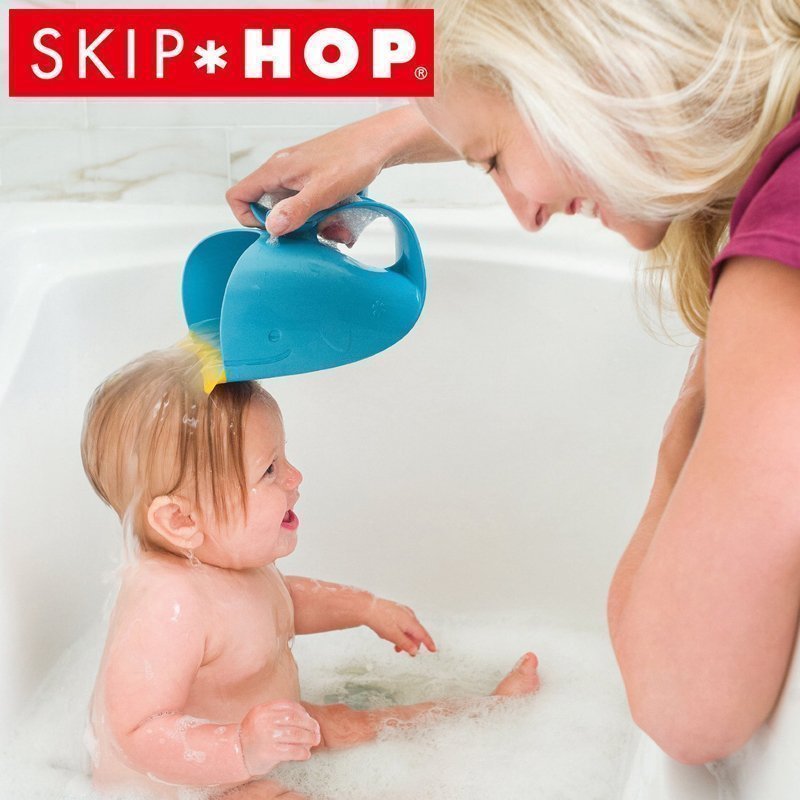 Original imported skip hop baby whale bath wash cup water scoop bath water scoop water spoon cap promotion