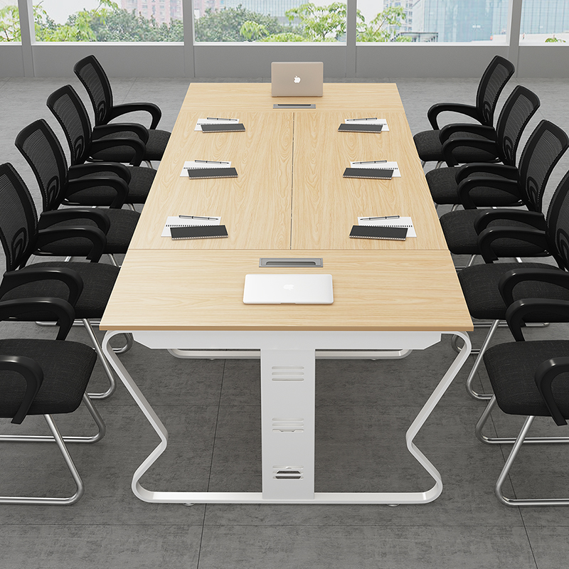 Desk Conference Table Simple Modern Office Furniture Long Table Long Table Staff Training Table Negotiate Table and Chair Combination